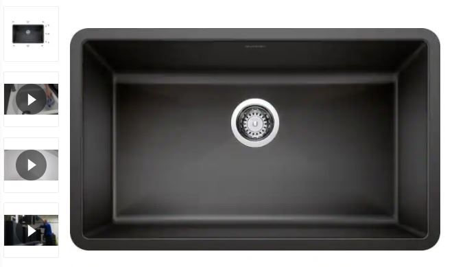 Photo 1 of  BLANCO Precis Single-Basin Undermount Granite Kitchen Sink