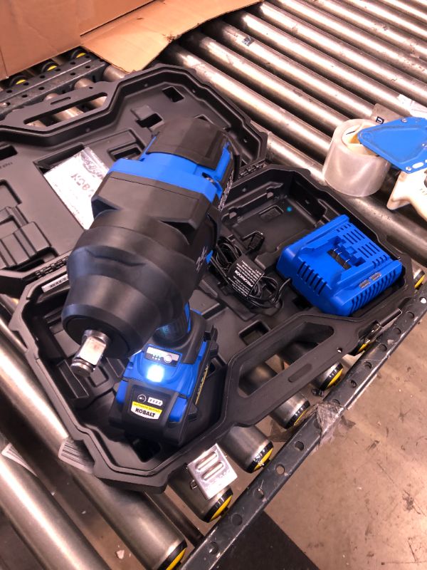 Photo 2 of Kobalt 24-Volt XTR Variable Speed Brushless 1/2-in Drive Cordless Impact Wrench (1-Battery Included)
