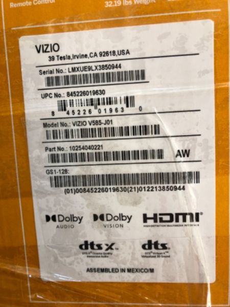 Photo 6 of VIZIO 58-Inch V-Series 4K UHD LED HDR Smart TV with Apple AirPlay and Chromecast Built-in, Dolby Vision, HDR10+, HDMI 2.1, Auto Game Mode and Low Latency Gaming, V585-J01, 2021 Model
