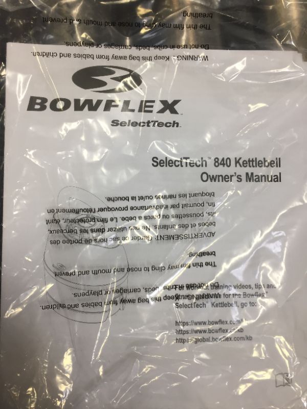 Photo 4 of Bowflex SelectTech 840 Adjustable Kettlebell 8 to 40 Pounds 6 Weight Settings, Size: Large, Black