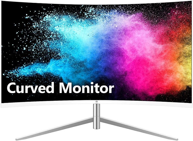 Photo 1 of Z-Edge U24C 24-inch Curved Gaming Monitor, Full HD 1080P 1920x1080 LED Backlight Monitor, with 75Hz Refresh Rate and Eye-Care Technology, 178° Wide View Angle, Built-in Speakers, VGA+HDMI
