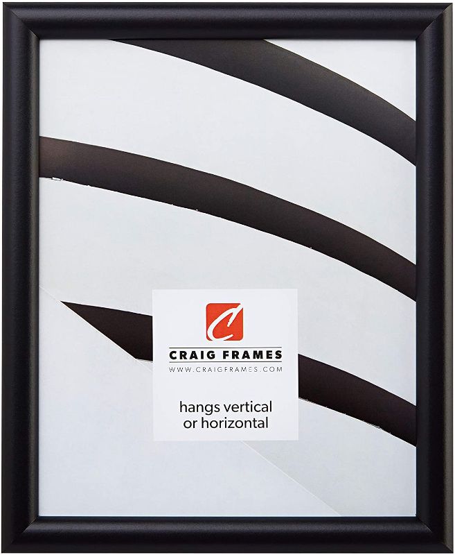 Photo 1 of Craig Frames FW2BK  24X20-Inch Poster Frame, Wood Composite, Smooth Finish, 0.765-Inch Wide, Black
