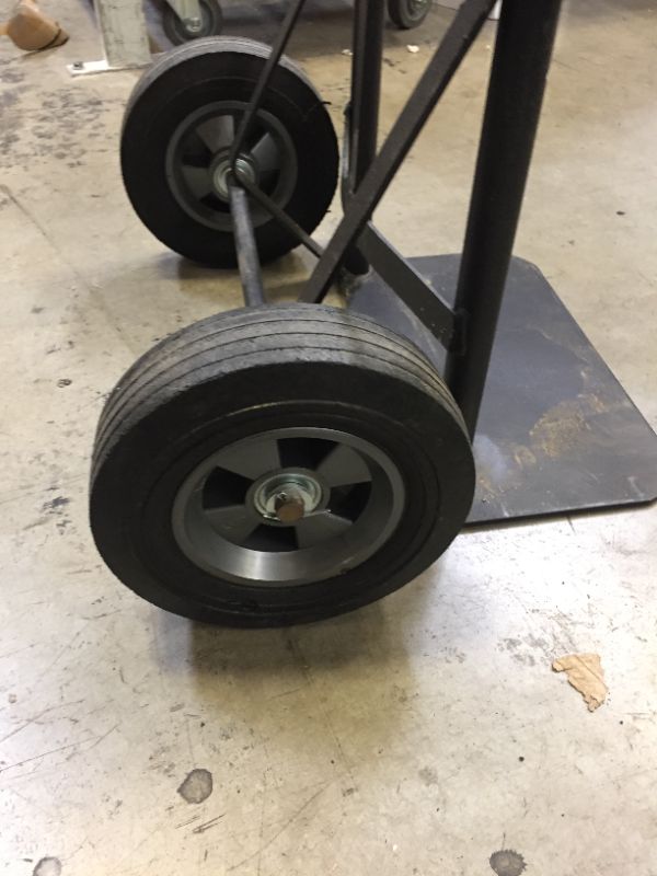 Photo 3 of  600 lb. 3-Height Hand Truck with Flow Back Handle and 8" Solid Rubber Wheels