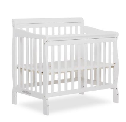 Photo 1 of Dream On Me Aden 4-in-1 Convertible Mini Crib, French White