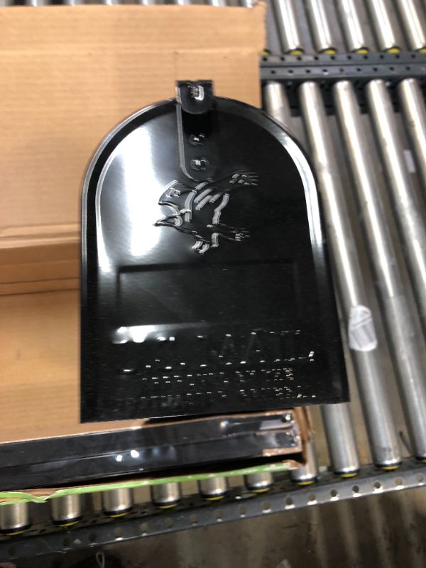 Photo 3 of  Gibraltar Mailboxes Mailbox to Go 6.9-in W x 60.9-in H Metal Black Post Mount Ma