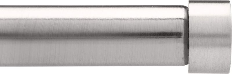 Photo 1 of  Umbra 72-in to 144-in Nickel Metal Single Curtain Rod