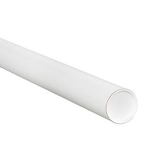 Photo 1 of 3" x 43" White Round Mailing Tubes