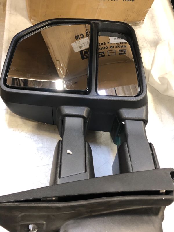 Photo 2 of 2018 - 2019 Ford F250 F350 Manual Dual Arm Door Mirror RH Passenger Side OEM PAIR 