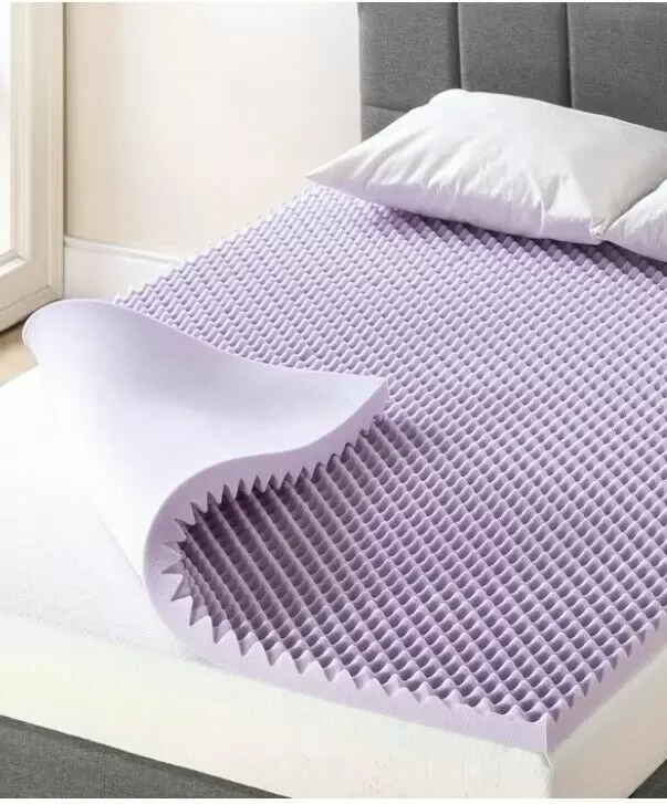 Photo 1 of Brand Queen Mattress Topper 2 Inch Egg Crate Memory Foam Lavender Queen