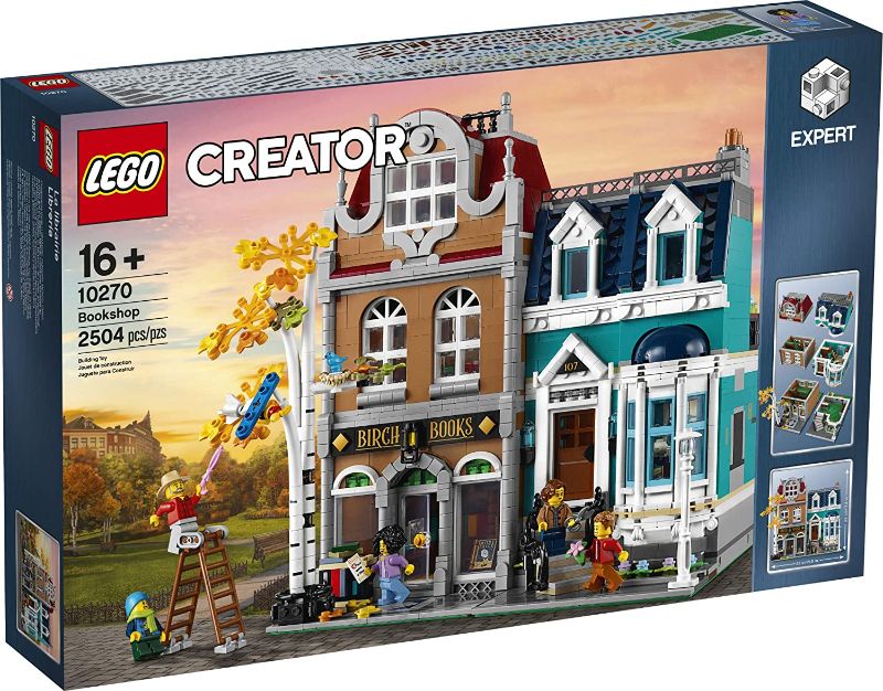 Photo 1 of LEGO Creator Expert Bookshop 10270 Modular Building Kit, Big Set and Collectors Toy for Adults, (2,504 Pieces)
