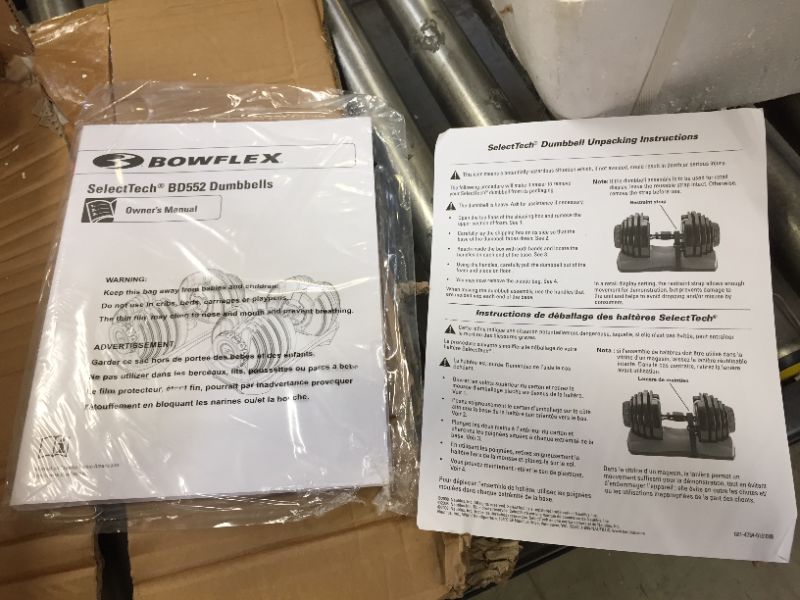 Photo 1 of Bowflex SelectTech 552 Adjustable Dumbbell Set