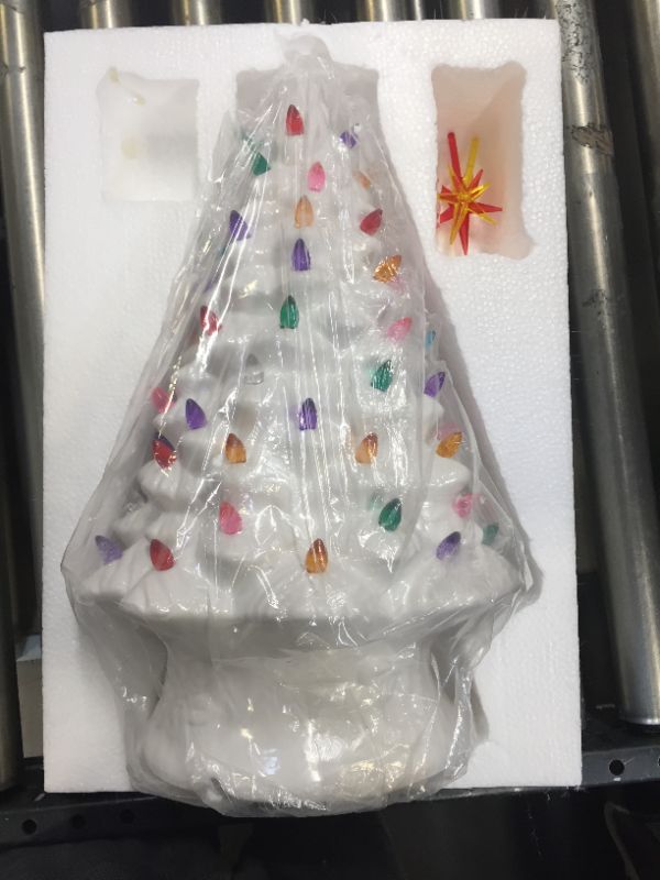 Photo 2 of 18in ceramic christmas tree decoration