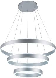 Photo 1 of  Modern Pendant Light Dimmable LED Circular Modern Chandelier with 3 Rings Adjustable Contemporary Pendant Lighting for Living Dining Room Bedroom