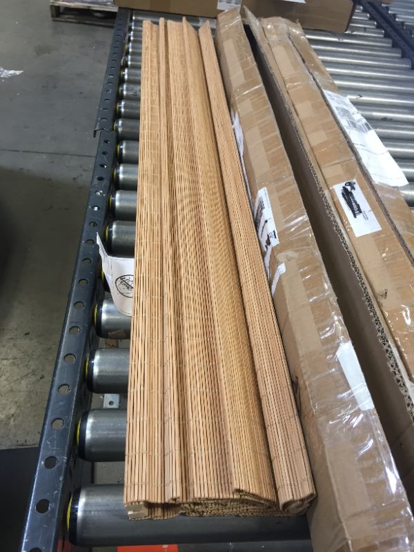 Photo 1 of cordless bamboo roman shades for window 43in x 60in