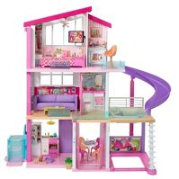 Photo 1 of Barbie Dreamhouse Dollhouse with Wheelchair Accessible Elevator
(( OPEN BOX ))
** COUPLE ACCESSORIES DAMAGED & MISSING PARTS **
