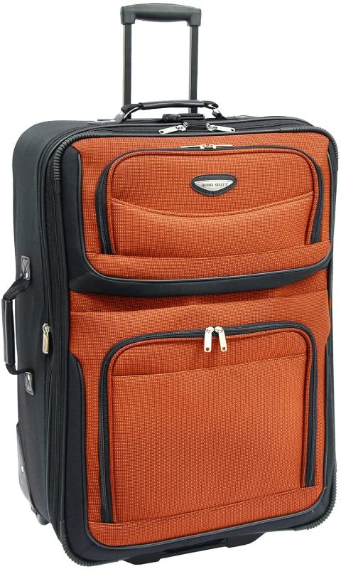 Photo 1 of Travel Select Amsterdam Expandable Rolling Upright Luggage, Orange, Checked-Large 29-Inch