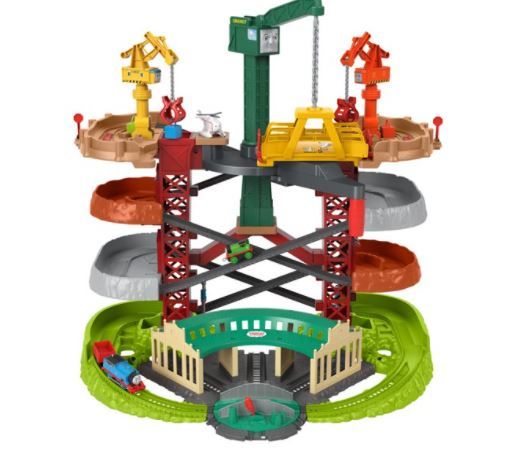 Photo 1 of Thomas & Friends Trains & Cranes Super Tower Motorized Toy Train Playset
