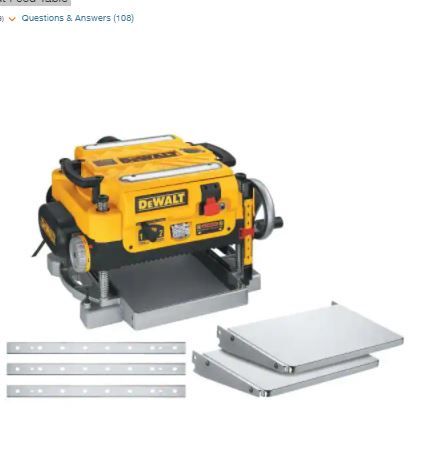 Photo 1 of 15 Amp Corded 13 in. Heavy-Duty 2-Speed Thickness Planer with (3) Knives, In Feed Table and Out Feed Table
