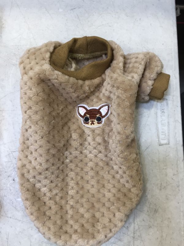 Photo 3 of Dog Sweaters for Small Dogs,Cute Winter Small Dog Sweaters Puppy Clothes,Fit Small Dogs Pet Cats Chihuahua Poodles Yorkies Pugs,Cold Weather Clothes for Small Medium Dogs (Brown, Medium)
