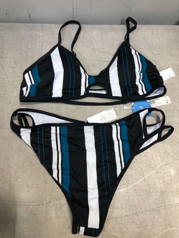 Photo 1 of Generic Brand  Women's Swim Bath Black Color/stripe  Chinese Size L