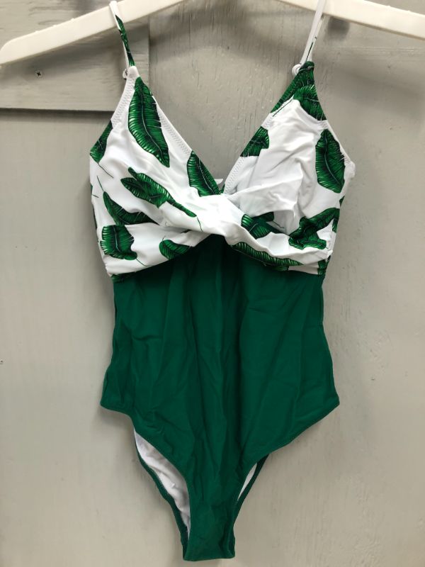 Photo 1 of Generic Brand  Women's Swim Bath Green /White  Color Chinese Size S