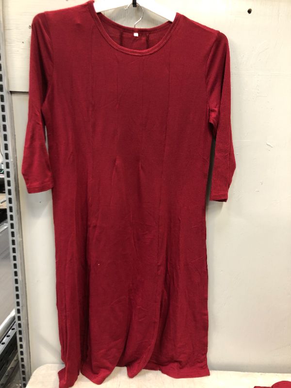 Photo 1 of Generic Brand Women's Long Sleeve Red Dress-- Chinese Size L