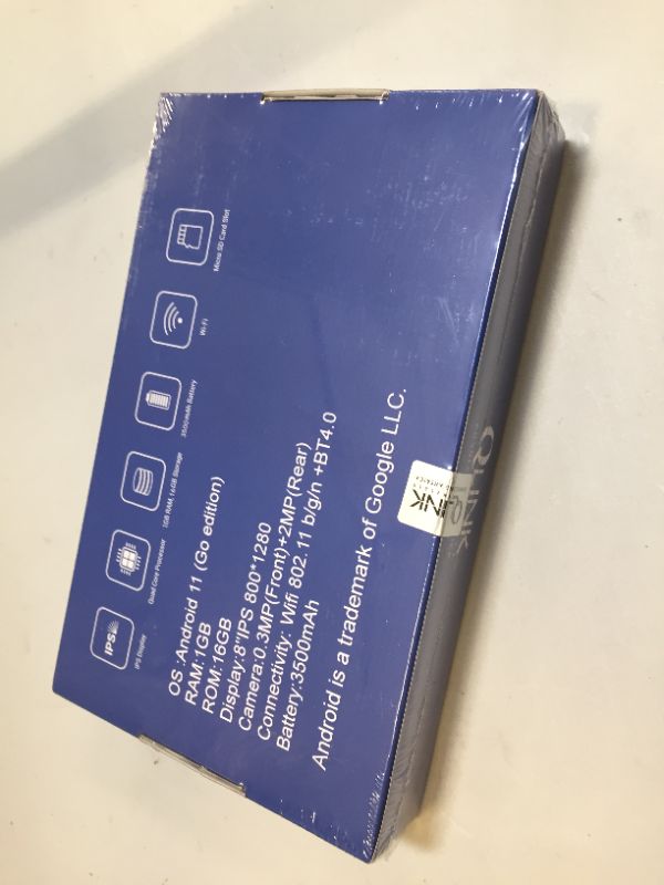 Photo 3 of QLink Wireless Scepter 8 Tablet--- New in Box Factory Sealed
