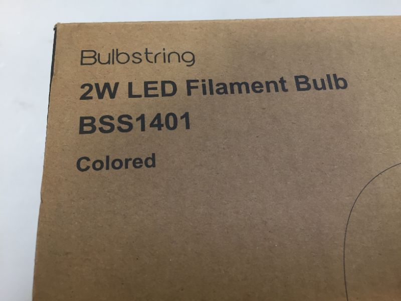 Photo 2 of Bulbstring - 25 Pack - 2 Watt S14 Colored Dimmable LED String Light Bulbs - for Outdoor 11-20W Incandescent Bulb Lights 