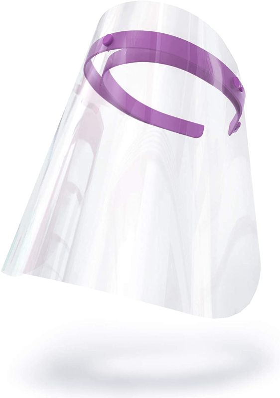 Photo 1 of WETShield Vision Clear Face Shield | 1 Full Face Shield | PLUM PURPLE
