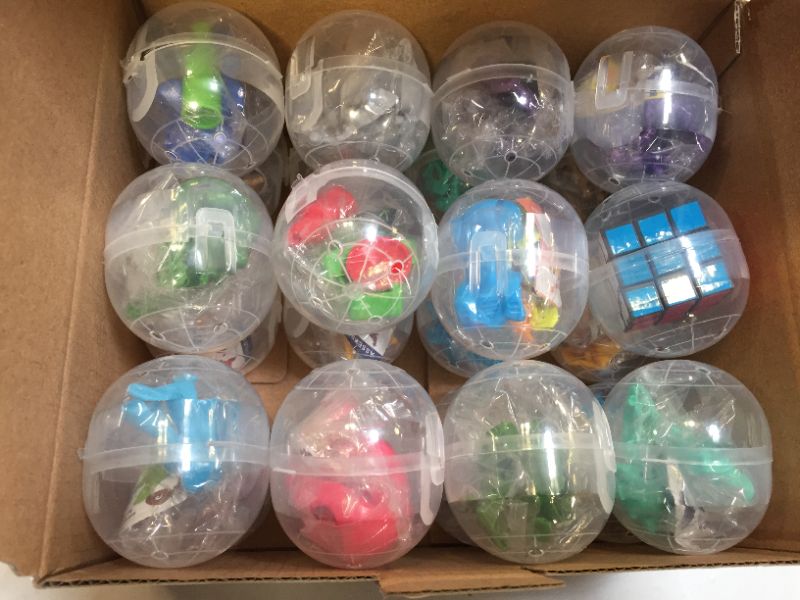 Photo 1 of Veche-Rinka 24 Pcs Egg Capsules Party Favor for Kids 4-8 8-12 Large Assortment Bundle Carnival Prizes Birthday Classroom Rewards Pinata Fillers Treasure Chest School Prize Box Toys Goodie Bag Fillers
