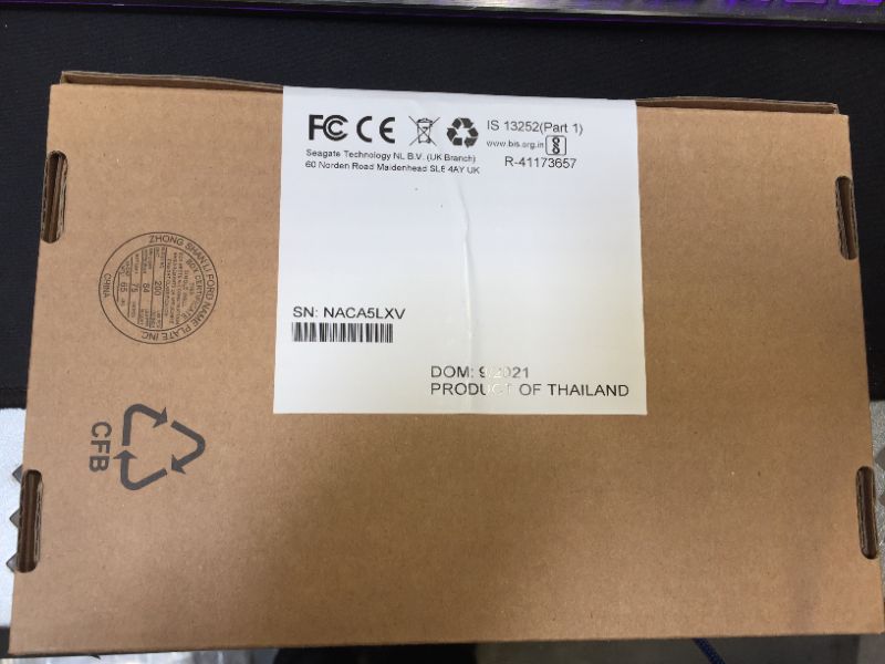 Photo 1 of Barcode for Seagate Portable 1TB External Hard Drive HDD - USB 3.0 for PC Laptop and Mac