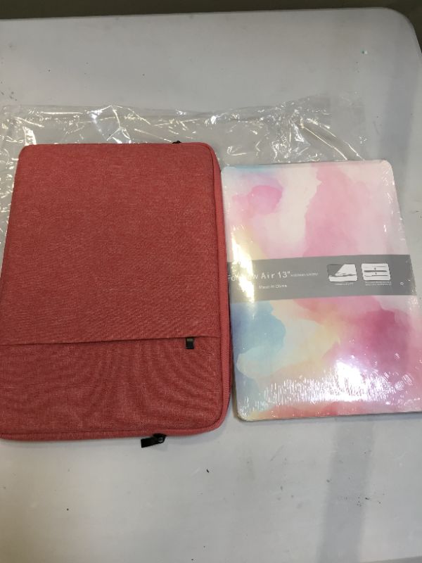 Photo 2 of KECC Laptop Case Compatible with MacBook Air 13 inch Retina (2020/19/18, Touch ID) with Keyboard Cover + Sleeve + Screen Protector + Dust Cloth A1932 (Rainbow Mist)