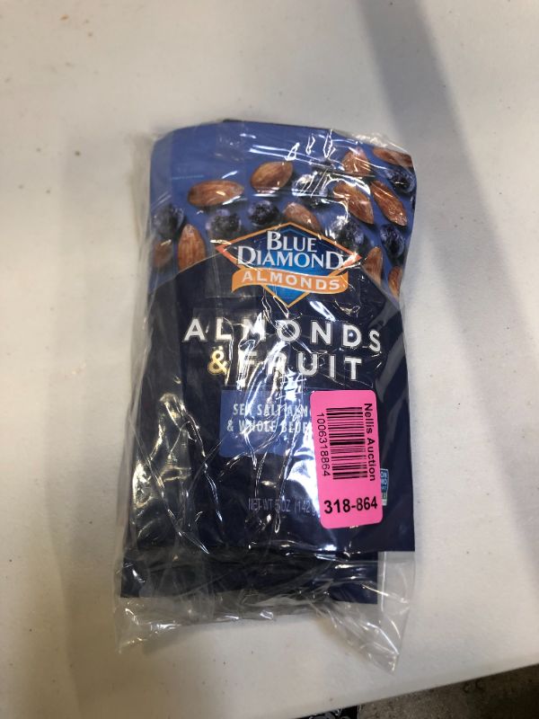 Photo 2 of 3 Blue Diamond Almonds & Fruit, Sea Salt Almonds & Whole Blueberry, 5 oz BB 22MAR2022
