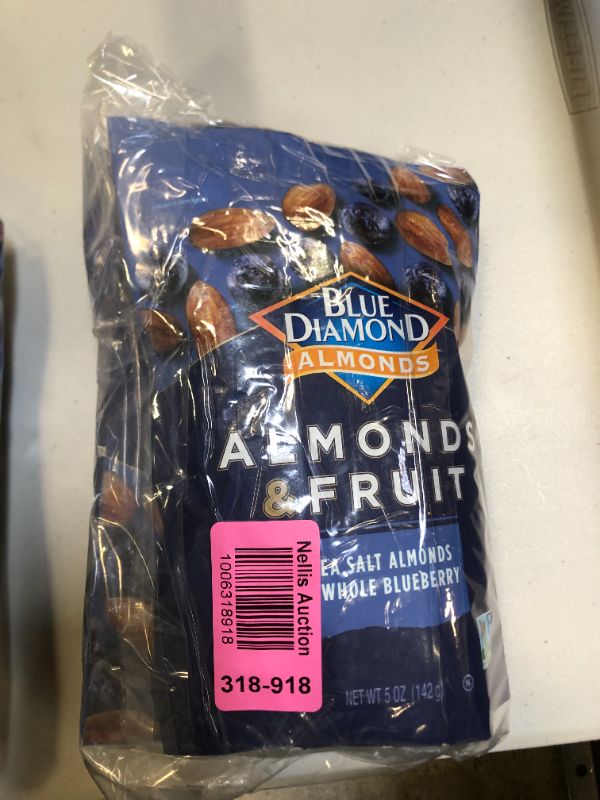 Photo 3 of 3 Blue Diamond Almonds & Fruit, Sea Salt Almonds & Whole Blueberry, 5 oz BB 22MAR2022
