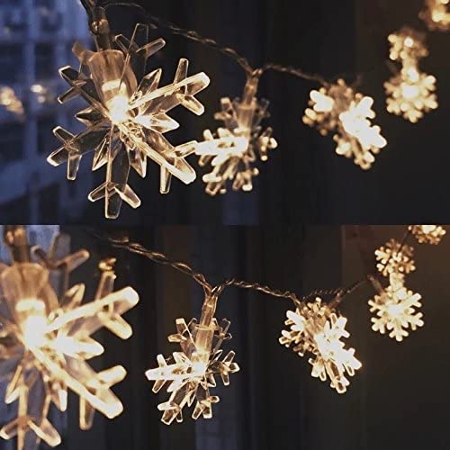 Photo 1 of 19ft Christmas string lights snowflake