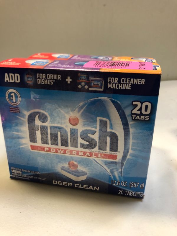 Photo 3 of 2 Finish All in 1 Powerball Fresh, 20ct, Dishwasher Detergent Tablets
