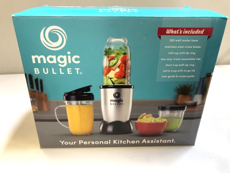 Photo 1 of Magic Bullet 19-oz Black 1-Speed 250-Watt Pulse Control Blender