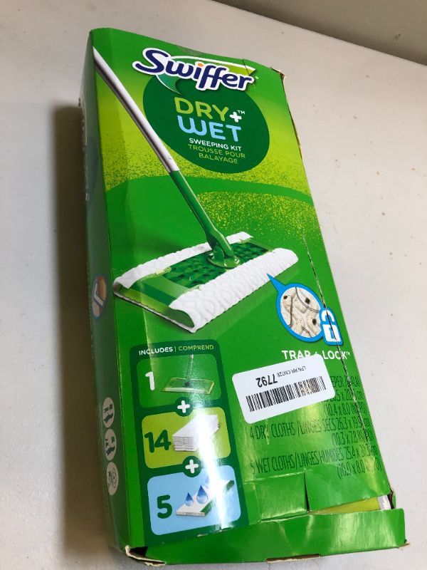 Photo 2 of Swiffer Sweeper Dry + Wet All Purpose Floor Mopping and Cleaning Starter Kit