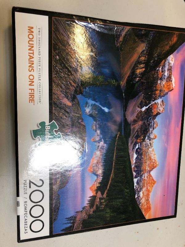 Photo 1 of Mountains on Fire 2000pc puzzle