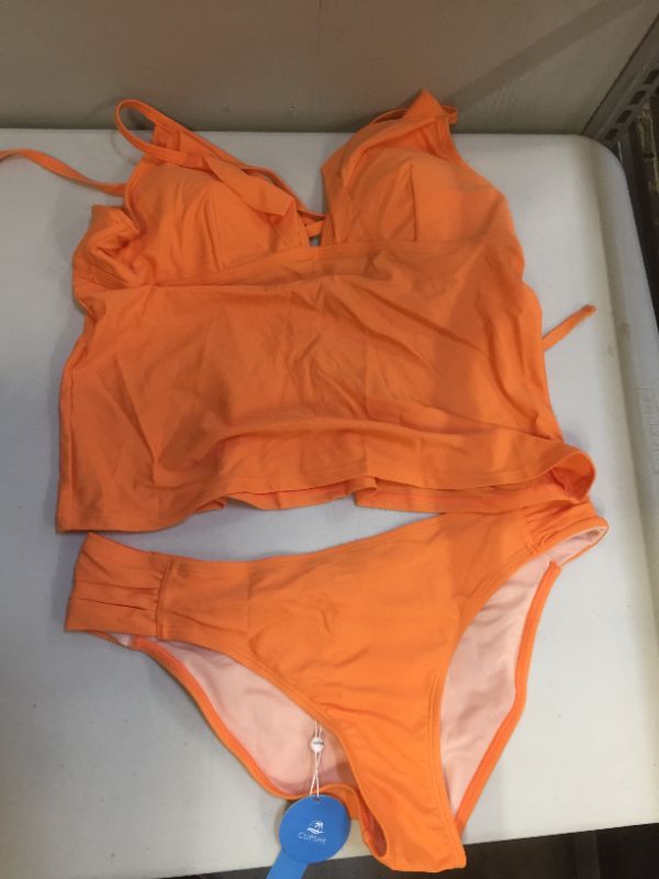 Photo 1 of CUPSHE Bikini for Women L Orange 
