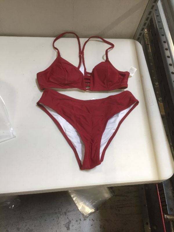 Photo 1 of CUPSHE Bikini for Women M Red 