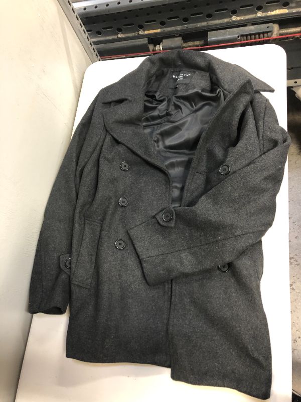 Photo 1 of Men's fashion business coat Charcoal gray color size medium