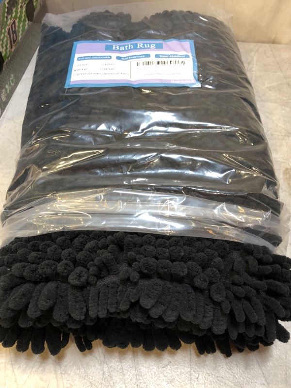 Photo 2 of ath Mat, Extra Soft, Super Absorbent Water, Non-Slip, Machine Washable Microfiber Fluffy Bathroom Rugs,