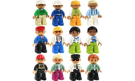 Photo 1 of 12 Piece Magnetic Action Figures Pretend Play Set for Educational Learning Fun Kids
