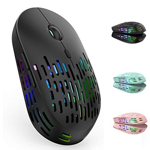 Photo 1 of Bluetooth Wireless Mouse for Mac MacBook pro iPad MacBook Air Laptop Chromebook Windows HP DELL PC (Black LED Mouse)