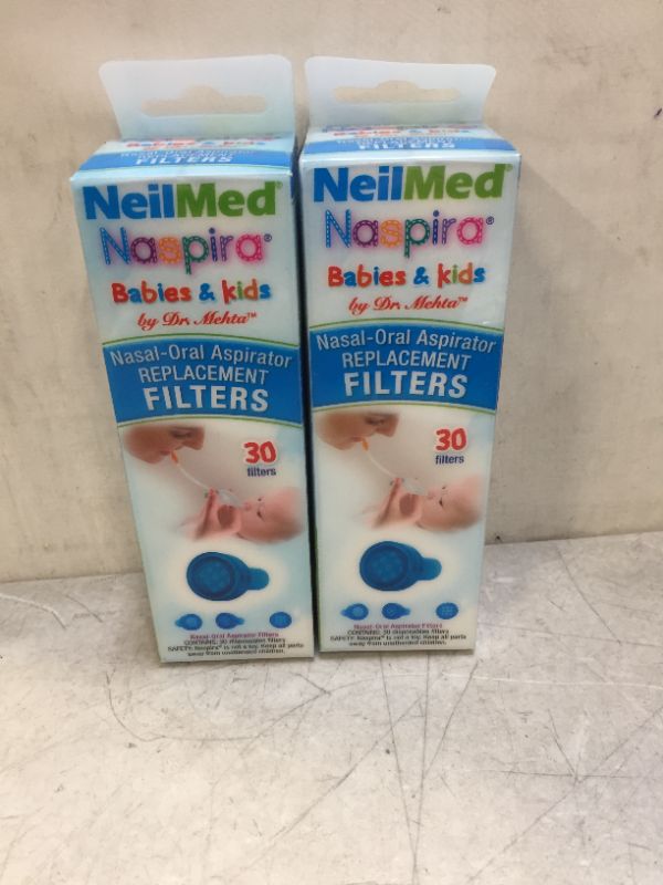 Photo 2 of NeilMed Naspira Filter Replacements, Blue, 30 Count
2 pack 