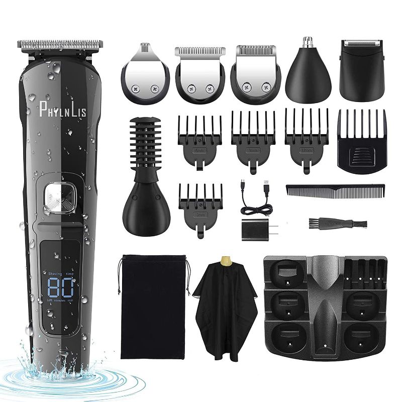 Photo 1 of Beard Trimmer Men Cordless Electric Hair Clipper Kit Professional Body Grooming Shaver Suitable for Kids Family Barber PhylnLis 8688
