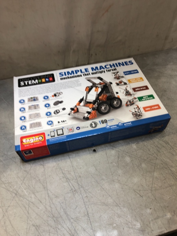 Photo 2 of Engino Discovering STEM Simple Machines Mechanisms That Multiply Force | 60 Working Models | Illustrated Instruction Manual | Theory & Facts | Experimental Activities | STEM Construction Kit
