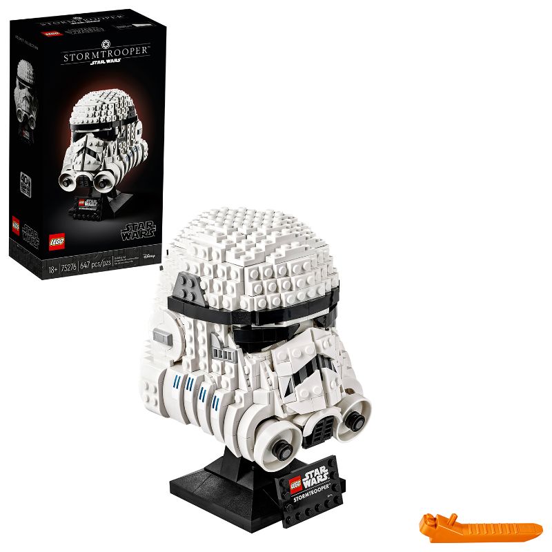 Photo 1 of LEGO Star Wars Stormtrooper Helmet Building Kit; Star Wars Collectible for Adults 75276