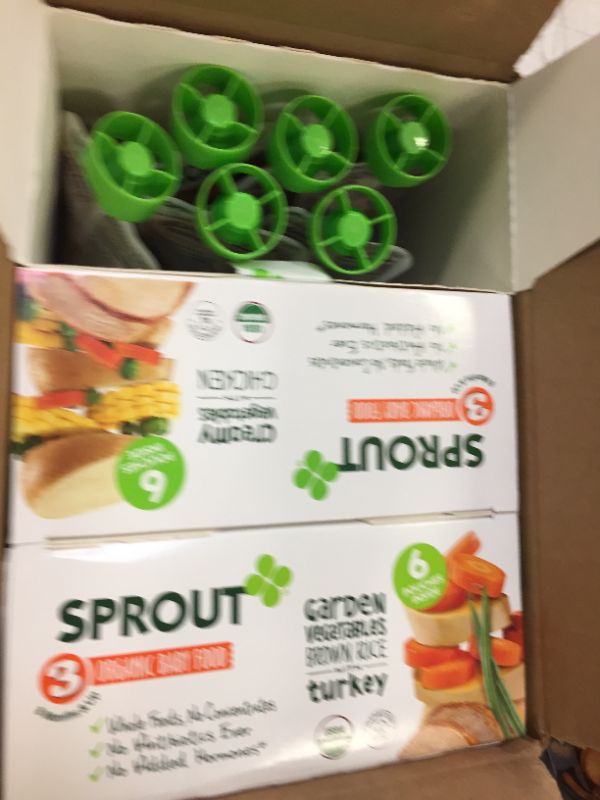 Photo 2 of 3 BOXES Sprout Organic Baby Food Stage 3 Pouches Root Vegetables Apple with Beef Pack of 6